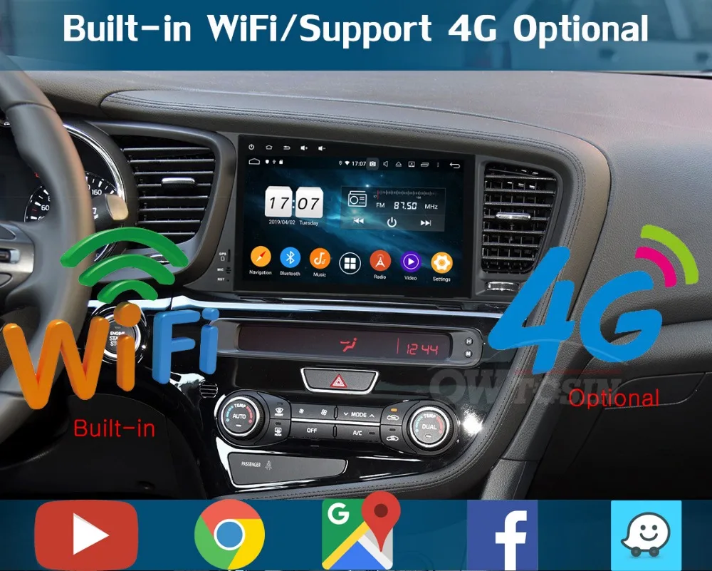 " ips Android 9,0 8 ядерный 4G+ 64G Автомобильный мультимедийный плеер для KIA Optima K5 2010 2011 2012 2013 gps Радио Parrot BT DSP