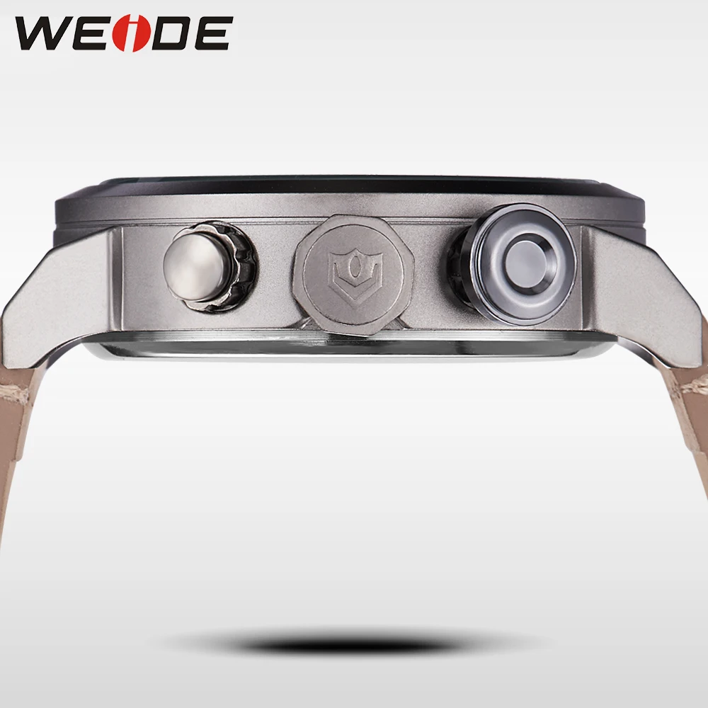 WEIDE Роскошные часы мужские лучший бренд роскошные кожаные спортивные