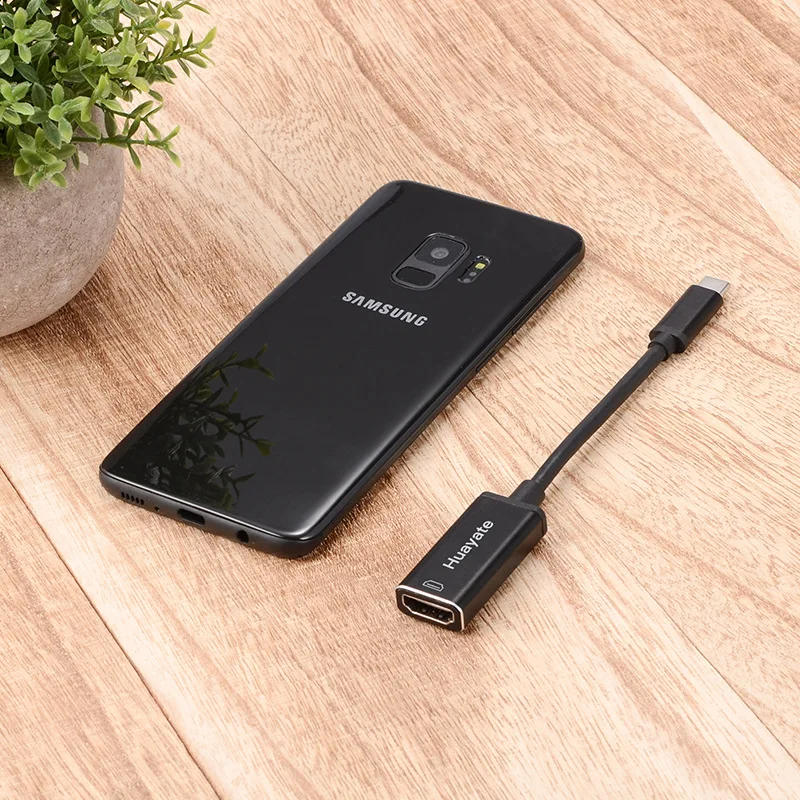 USB C к HDMI конвертер портативный Тип c штекер Женский адаптер 4 * 2 разрешение костюм