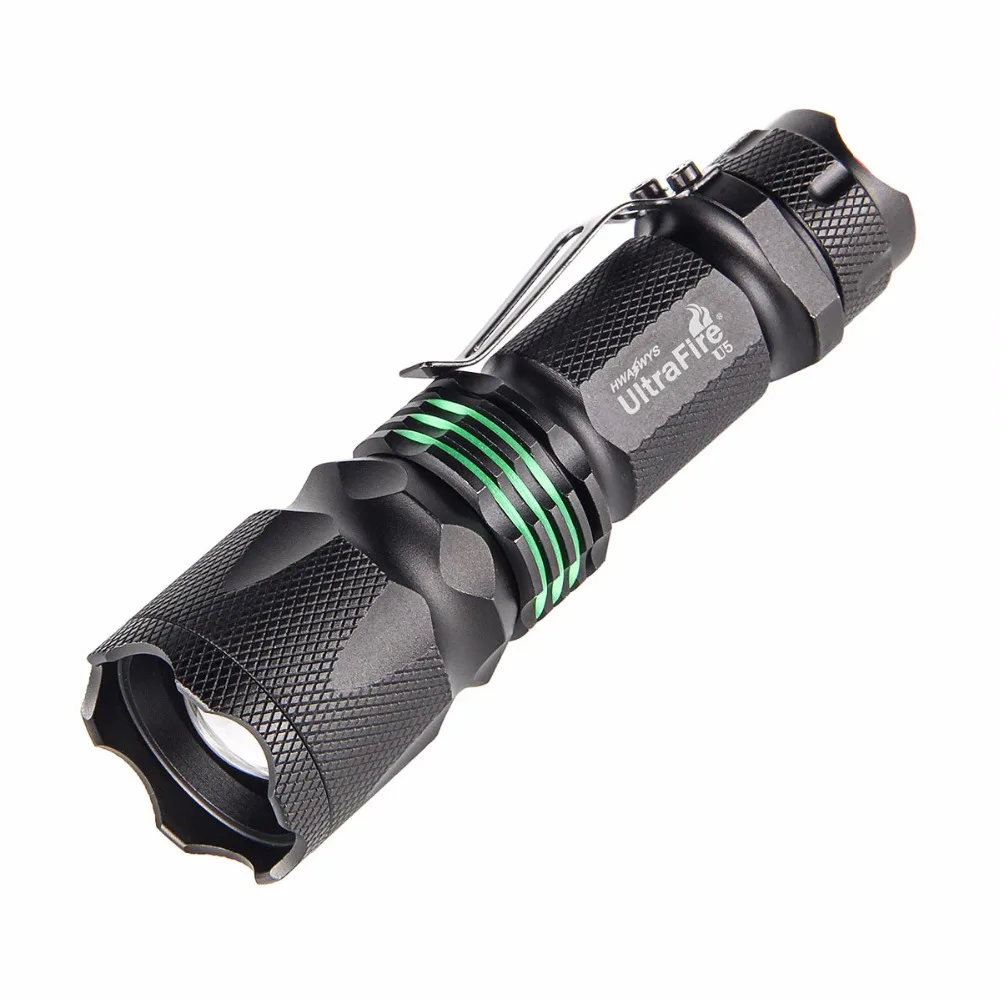 

UltraFire U518650/AAA LED Flashlight Transmitter Torch Lantern Hunting Light Zoom Focus Luz Flash Light Pen Light