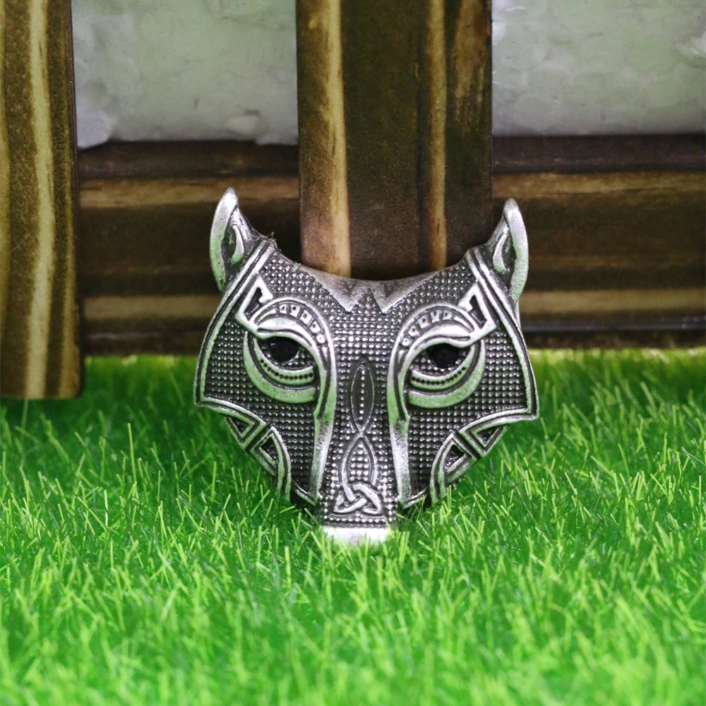 Ожерелье с подвеской в виде головы головного света 1 шт.|animal jewelry|wolf headviking wolf |