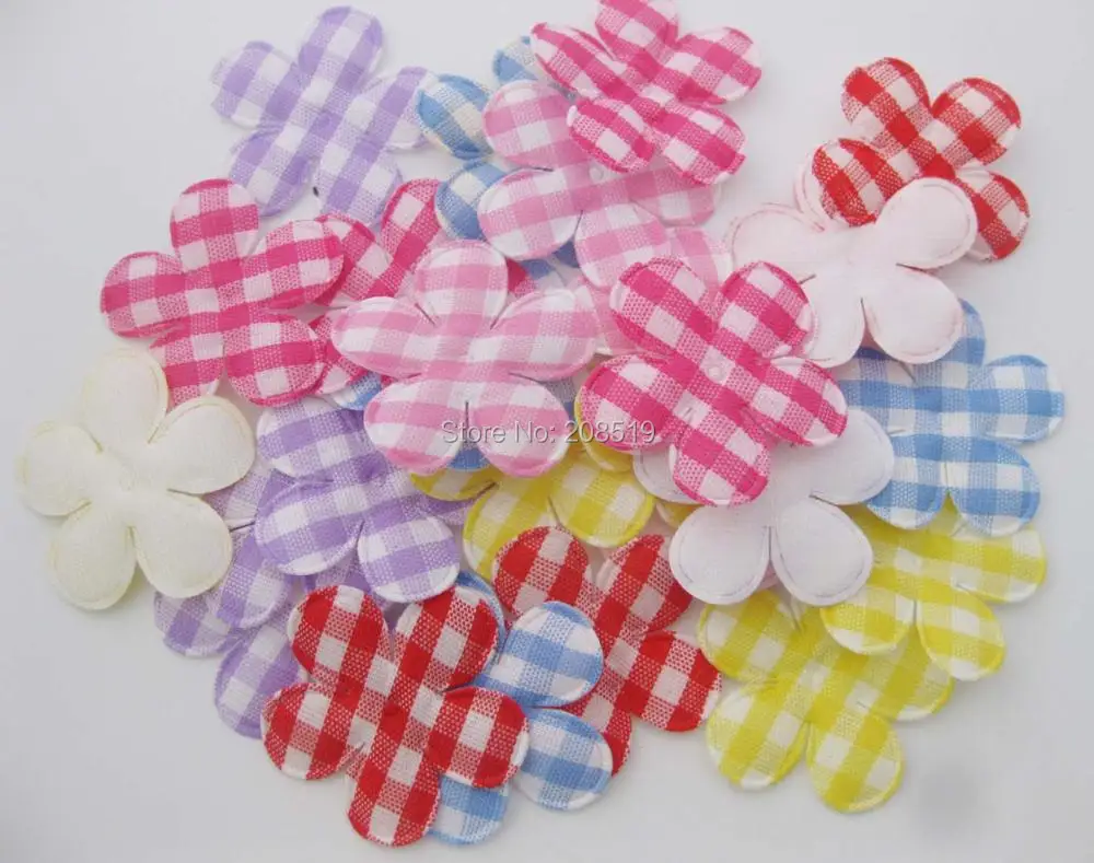 PA0026 ассорти красочные мягкие войлочные аппликации 200 штук 35 мм цветок патч печатных плед Скрапбукинг аксессуары