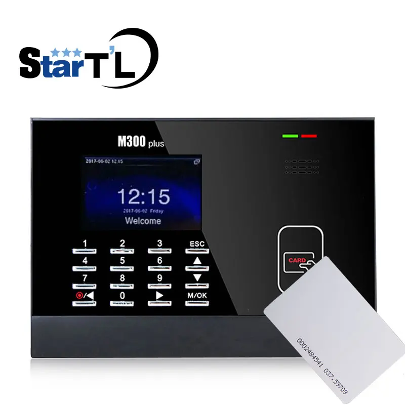 ZK M300plus карты посещаемости времени удар время записи с 125 кГц RFID считыватель