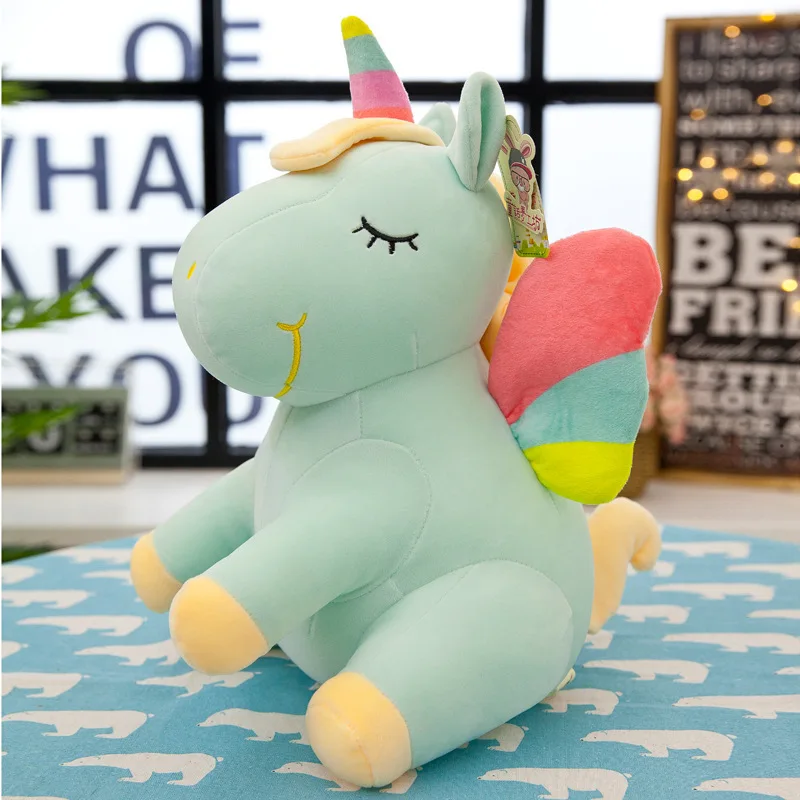 25-40 см чучело Детские Куклы Kawaii мультяшный Радужный Единорог плюшевые игрушки для детей подарок на день рождения