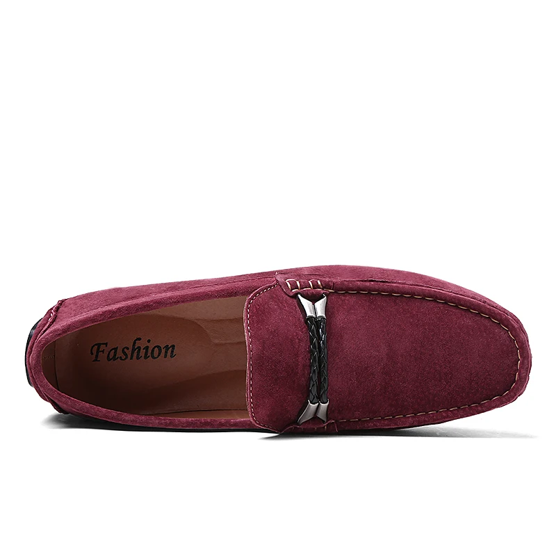 GOXPACER 2018 New Spring And Autumn Men Shoes Casual Loafers Pig Leather Flats Genuine Moccasins | Обувь