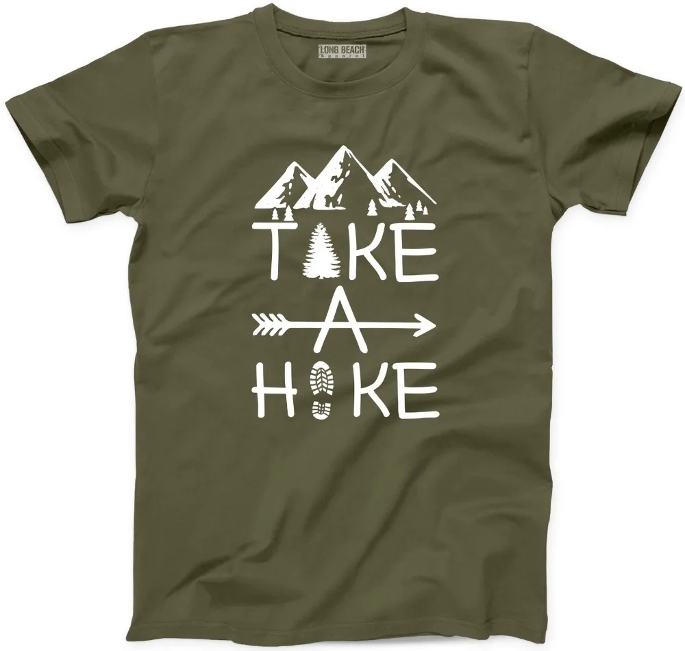 &quotTake A футболка Hike Funny Hiker Happy Camper New Adventure Mountain Graphic Tee 2019 хлопковая забавная с