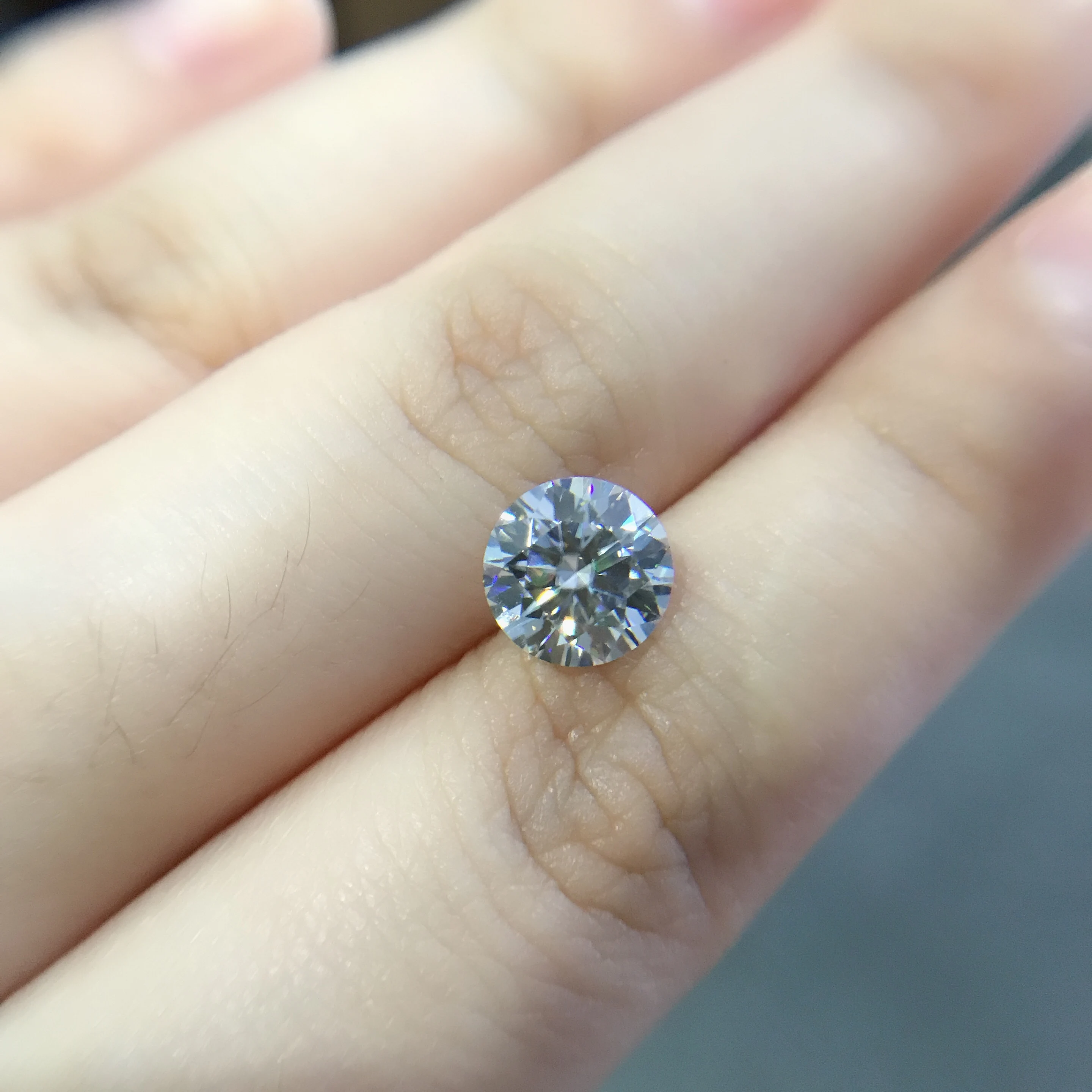 Стихи еврей магазин круглый муассанит1.00ct D VVS barestone пользовательские Муассанит кольцо подвески для голых алмазов