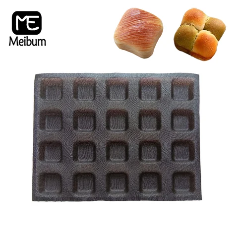 Meibum 20 полости антипригарное силиконовые Форма для хлеба сделать для квадратных булочек вечерние домашние Eclair форма для теста формы для выпечки Инструменты