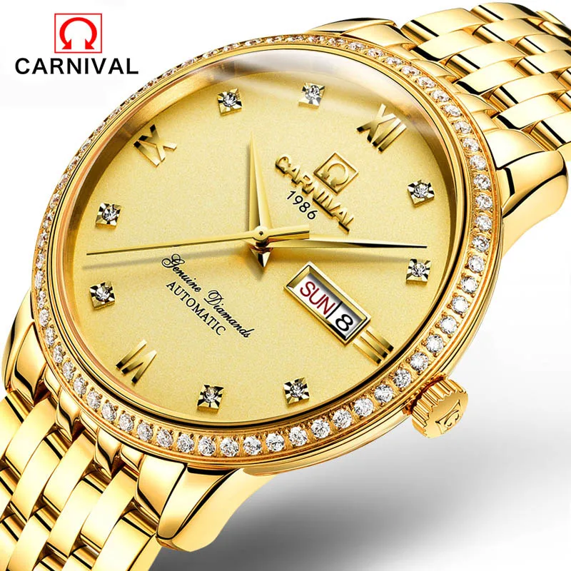 

Luxury Brand Business Watches Men Sport Full Steel Mechanical Gold Watch Man 3ATM Waterproof Clock Men's Military Watch