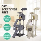 Доставка в США и Канаду на дом, большая игрушечная кошка 175 см, домик для кошек, дерево, мебель для домашних животных, деревянное дерево с царапинами, кошка-прыжок, 3 размера