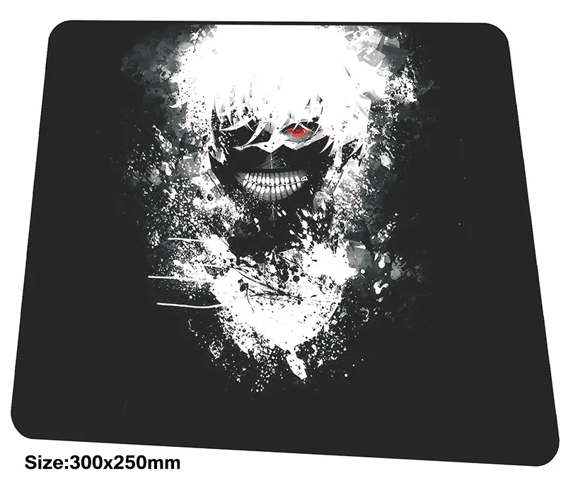 Одежда с надписью Tokyo Ghoul коврик для мыши 300x250 мм коврики лучшие игровой геймер