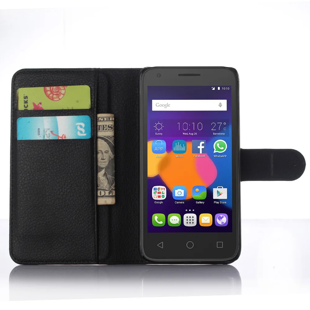 Ретро кошелек PU кожаный чехол для Alcatel Pop 3 ot5025 Книга Стиль Чехол с держателями