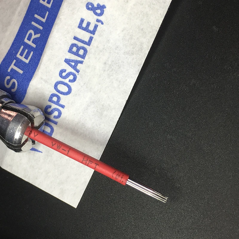 50 шт. микроблейдинг Laminas tebori Circular RL 7 Круглые лезвия для подводки 7RL иглы татуажа