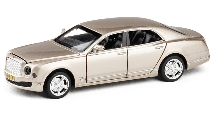 1:32 Mulsanne модель автомобиля из сплава матовая литая под давлением металлические транспортные средства акусто-оптические игрушки 6 дверей можно открыть откатные подарки для мальчиков