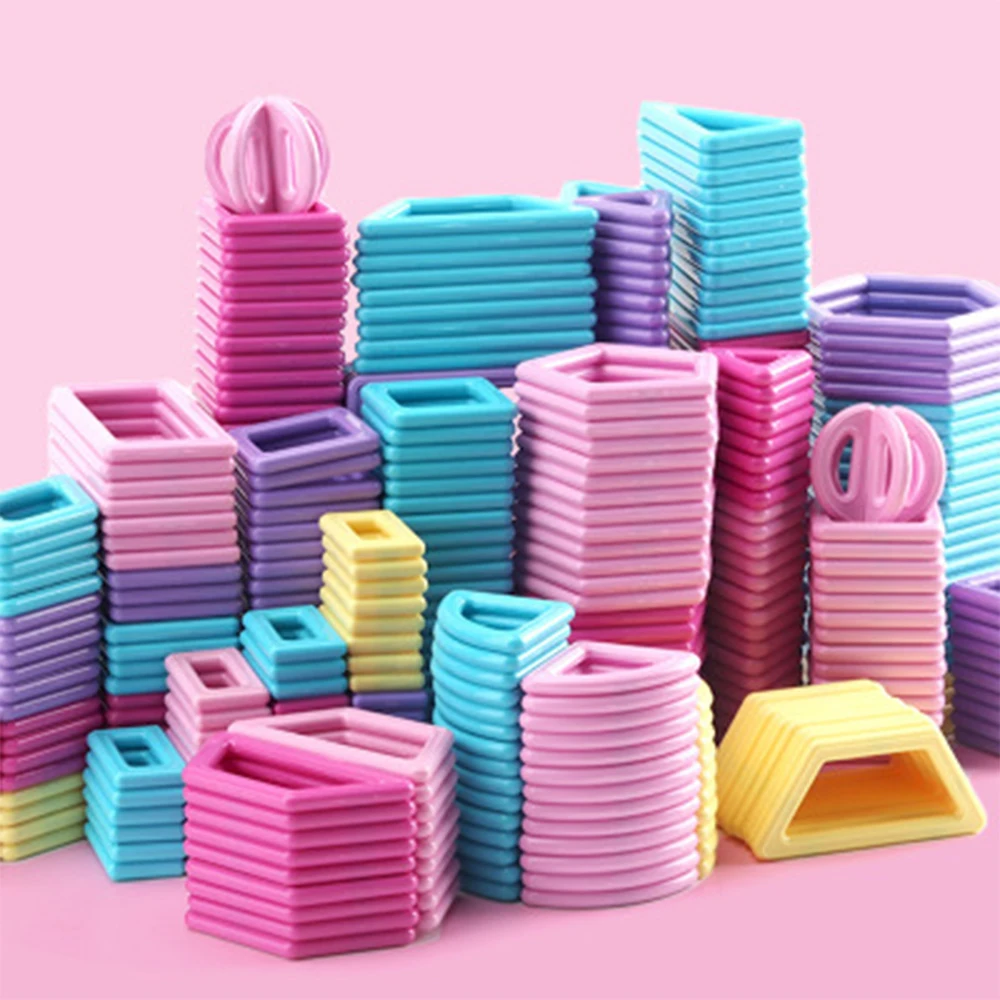 

258PCS Magnetic Constructor Designer Toys For Children Building Blocks 3D Early Educational DIY Bricks For Children Large Size