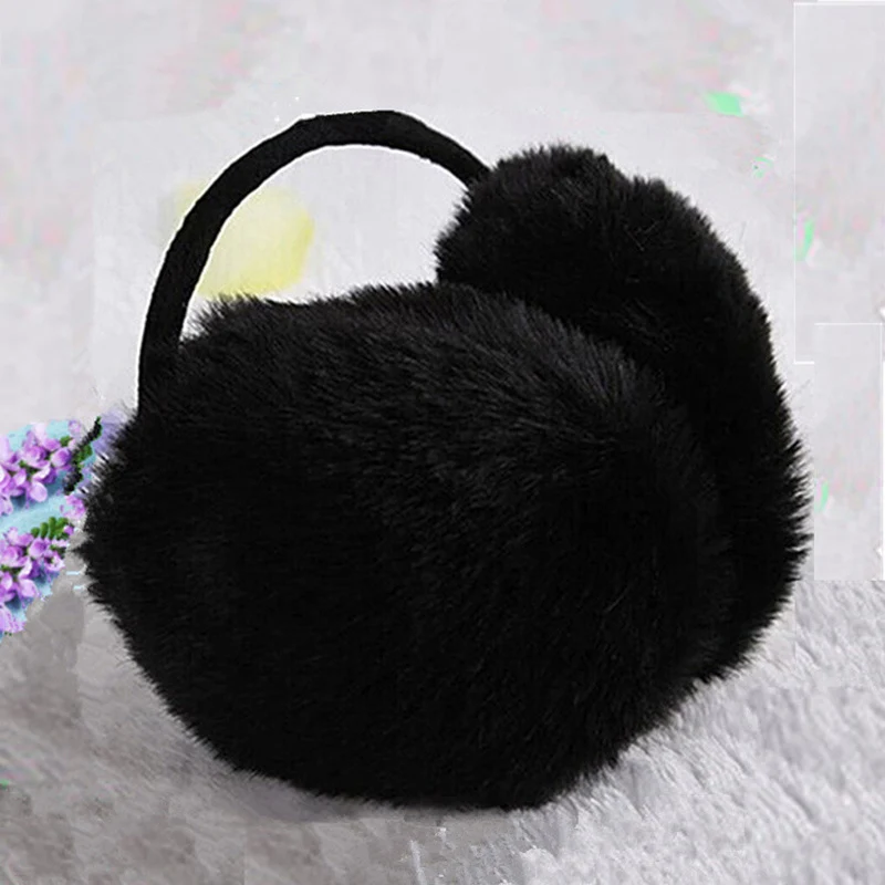 Женские зимние теплые наушники высокого качества с кроличьим искусственным