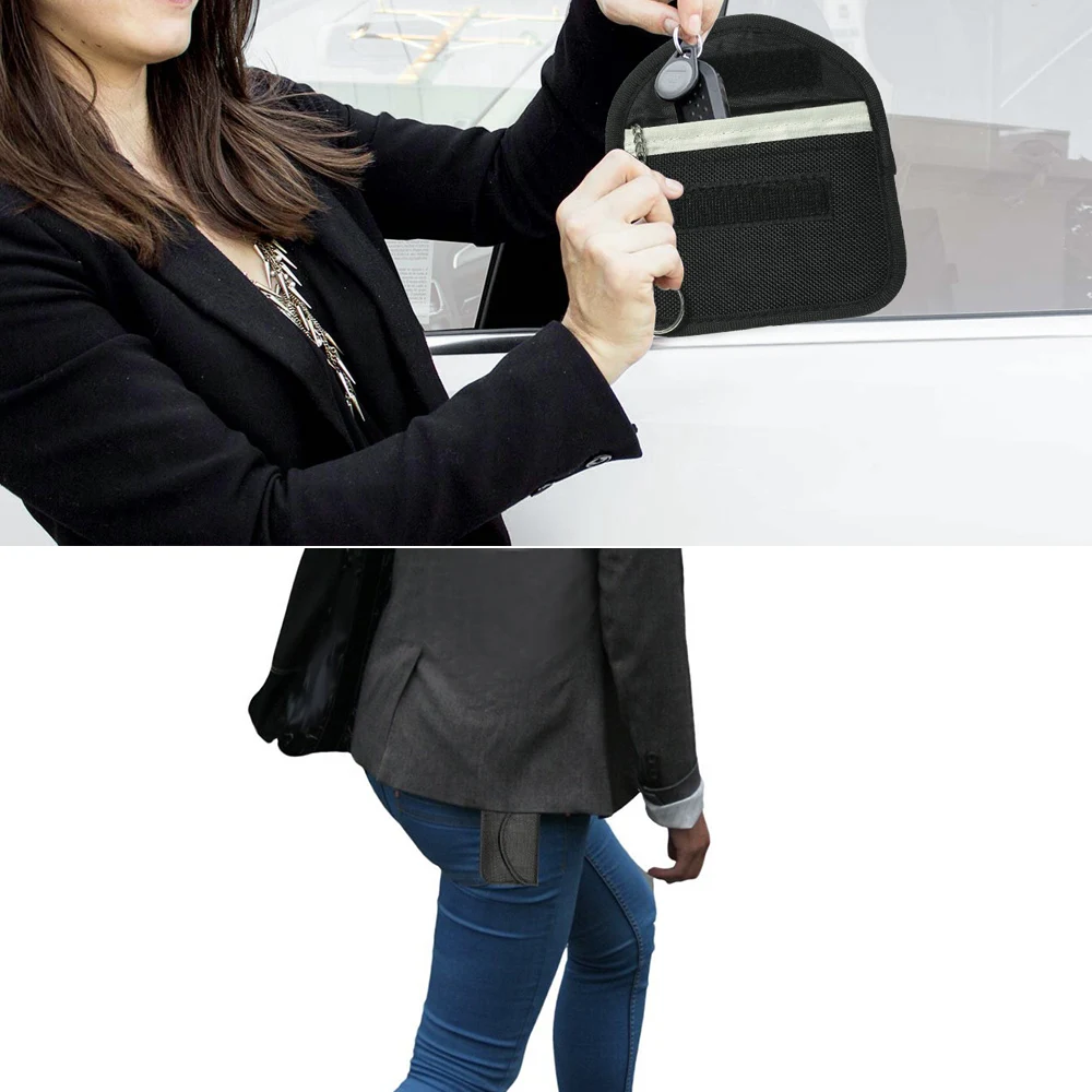 Key Fob Signal Blocking Bag Auto Holder Anti Hacking Security For Car Smart Keyless Entry Remote Controller | Автомобили и