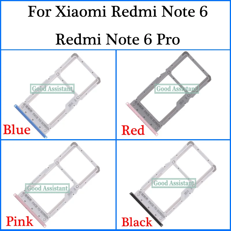 Для Xiaomi Redmi Note 6 / Pro Global Sim лоток держатель карты Micro SD слот части адаптер Sim-карты |