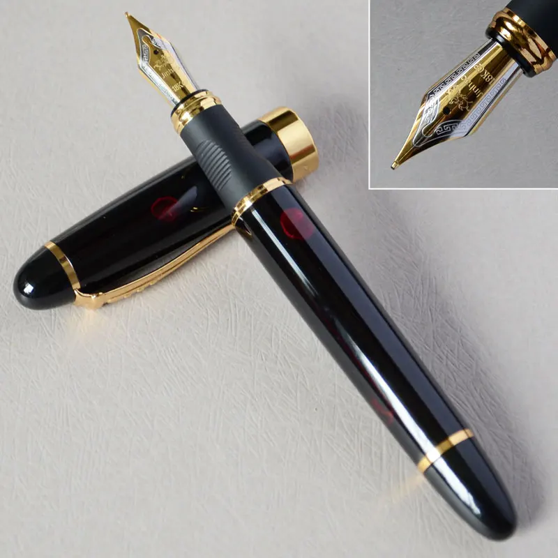 IRAURITA перьевая ручка JINHAO X450 темно-зеленый и золотой 18 KGP 0,7 мм перо с широким основанием полностью металлический синий красный 21 цвет и чернила JINHAO 450