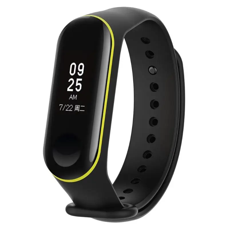 Силиконовый ремешок ALLOYSEED для наручных часов Xiaomi Mi Band 3 4 сменный силиконовый Miband