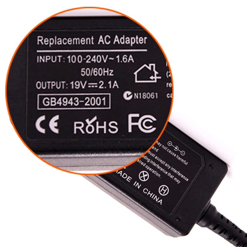 Адаптер переменного тока для Asus EEE PC X101 X101H X101CH R011PX 1011PX 1015PW 1015PX 1015PEB 2 5 1005HA 19 в 1 А 0
