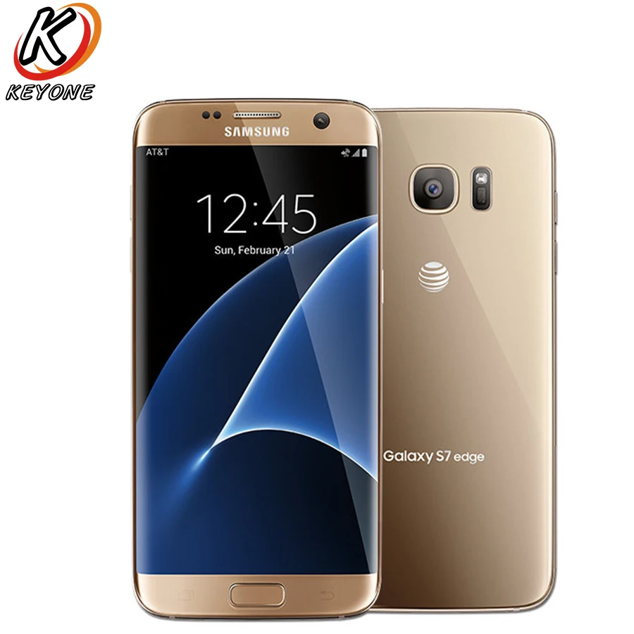Оригинальный AT&ampT версия Samsung Galaxy S7 Edge G935A LTE мобильный телефон 5
