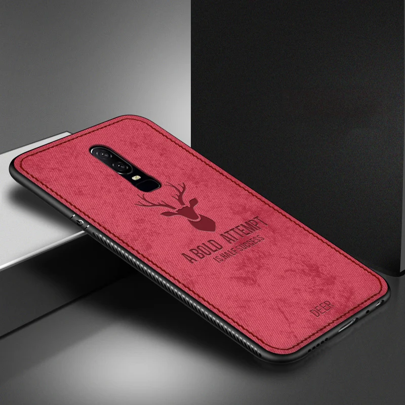 For one plus 6 case armor Classic Cloth Matte Skin Soft Hard Back Cover for oneplus cover Phone Case silicone coque |
