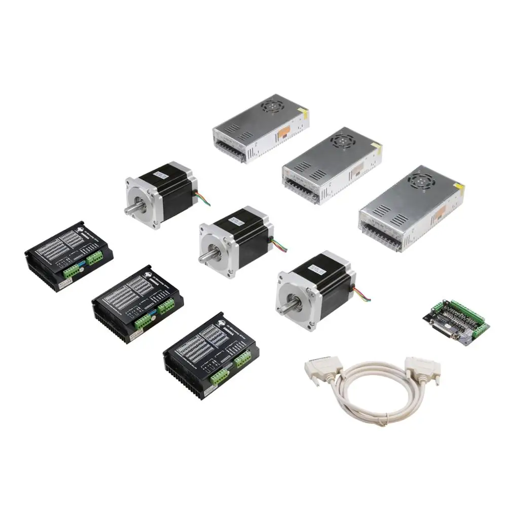 

EU Free ship[3-8days ship] 3axis Stepper Motor Stepper Motor Nema34 1232ozin 5.6A 34HS1456 116mm High Torque Low Noise