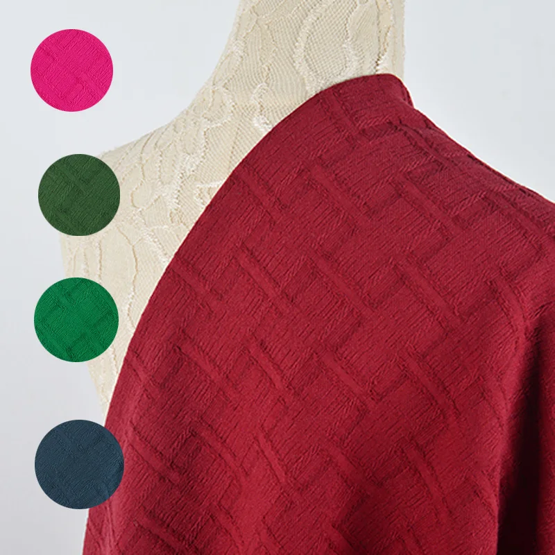 

30% linen+70% cotton Jacquard fabric cloth for coat sweater DIY Jackets dress handmade Clothes ,width 1.5m*length 1m,I262