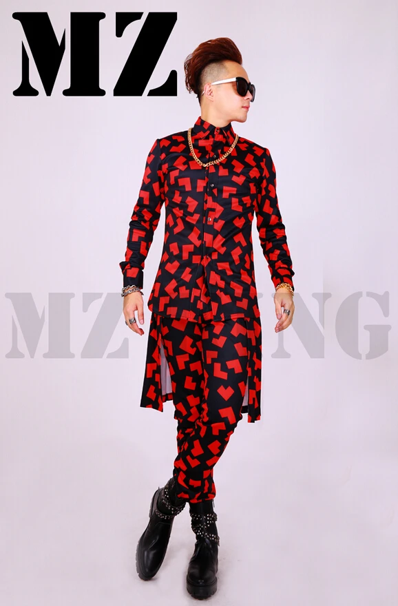 Высококачественный мужской костюм для ночных клубов певец Dj saffloder на молнии с