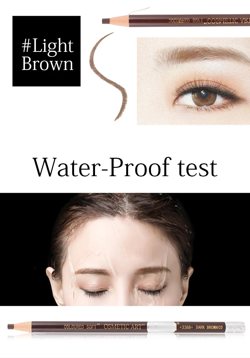 2 шт./лот Microblading Водонепроницаемый карандаш для бровей Enhancer макияж Перманентный макияж бровей 5 цветов карандаш для бровей косметические средства