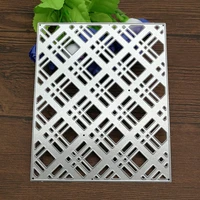 metal cutting dies stencil craft antique hollow out grid embossing for diy scrapbooking card decoration