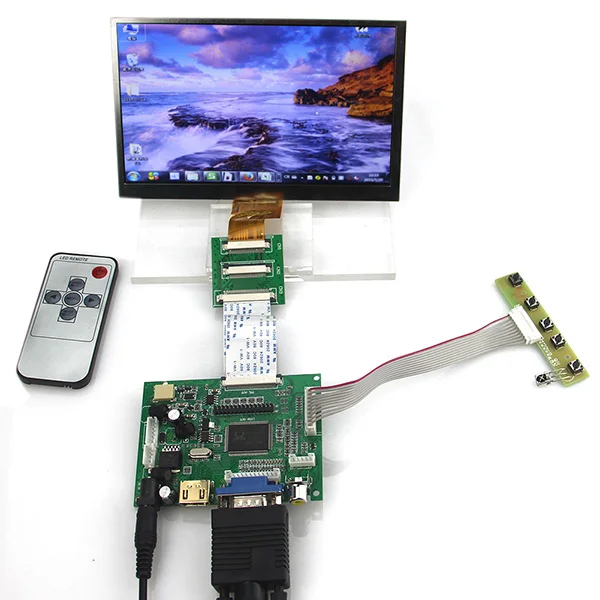 RasPi RPi Raspberry Pi 7 дюймов 1024x600 1024*600 ЖК-дисплей + плата драйвера контроллера 40PIN к 50PIN