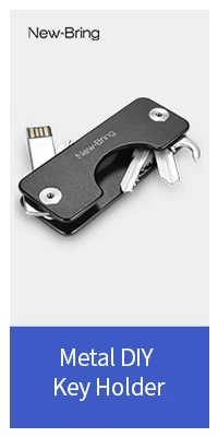 NewBring Металлический Мини зажим для денег модный бренд черный белый держатель для кредитных карт ID с RFID Анти-Вор кошелек для мужчин
