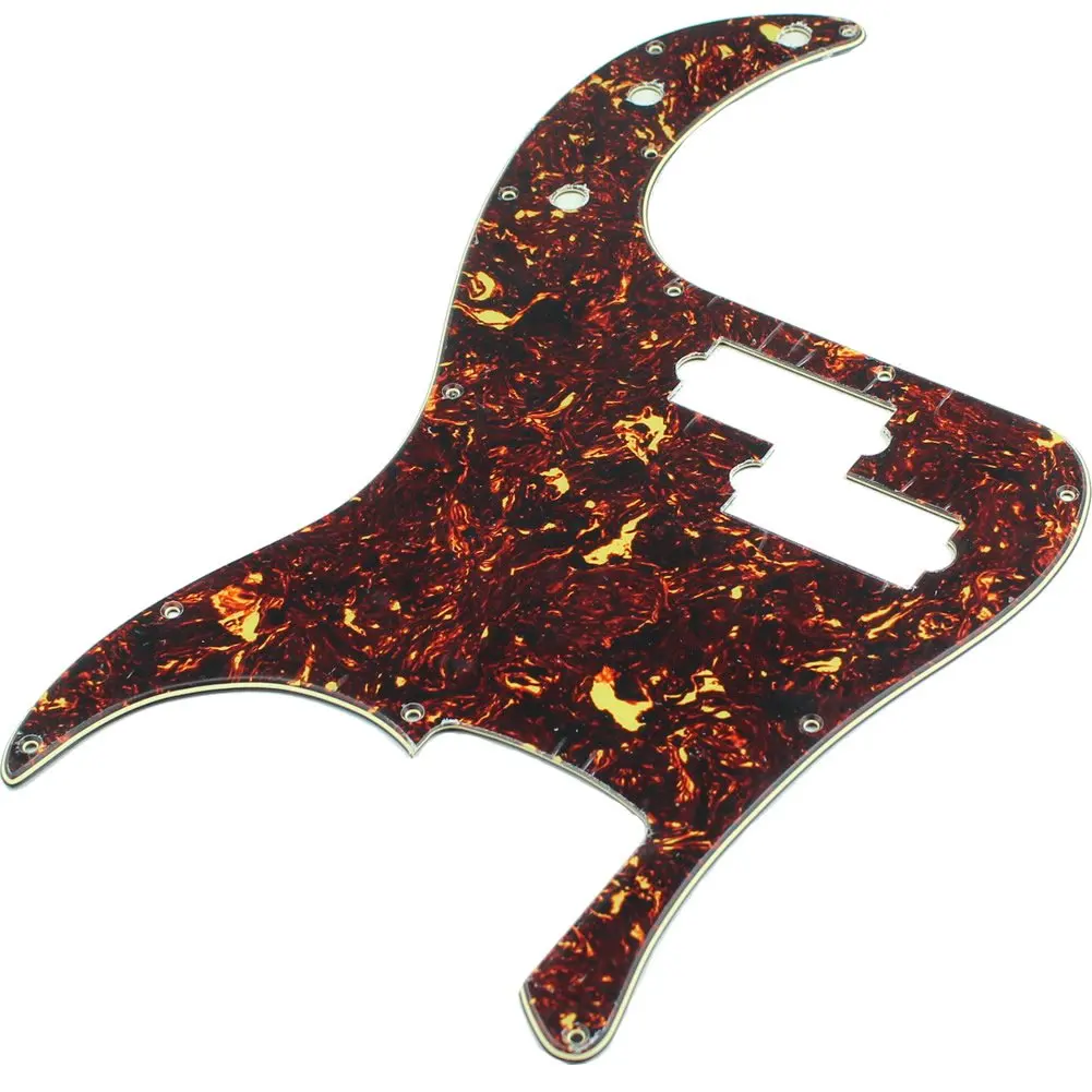 5X Cool Dark Red Flame Pattern 3 Ply Pickguard Scratch Plate For P Bass Guitar Part | Спорт и развлечения