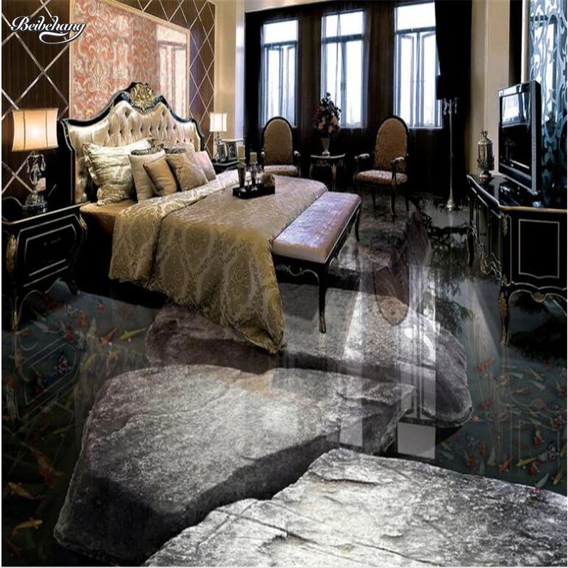 3d водостойкая пленка из ПВХ для гостиной и ванной комнаты|3d flooring|3d 3d3d room |