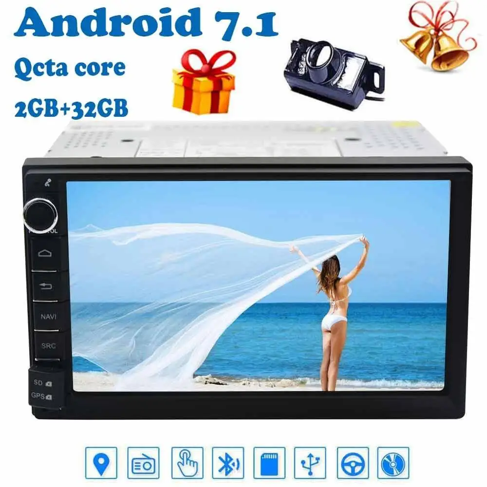 7 &quot2Din автомобильный видео automagnitol автомобильное стерео радио Android 1 без DVD 8