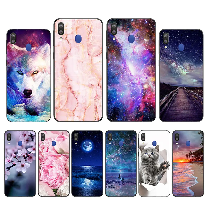 Чехол для Samsung A40 защитный черный чехол Galaxy задняя крышка Силиконовый ТПУ A405F A405 A 40