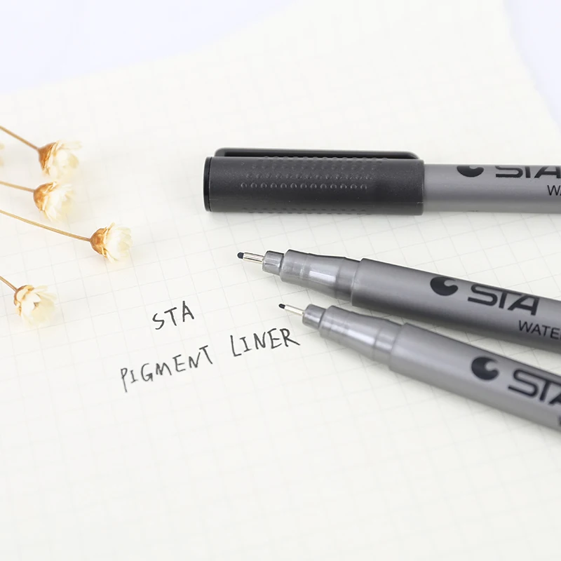 1 PC Water Resistant Fine Point Fineliner Based Ink Sketch Marker Brush Manga Illustration Comic Animation Drawing|brush marker|sketch markersketch