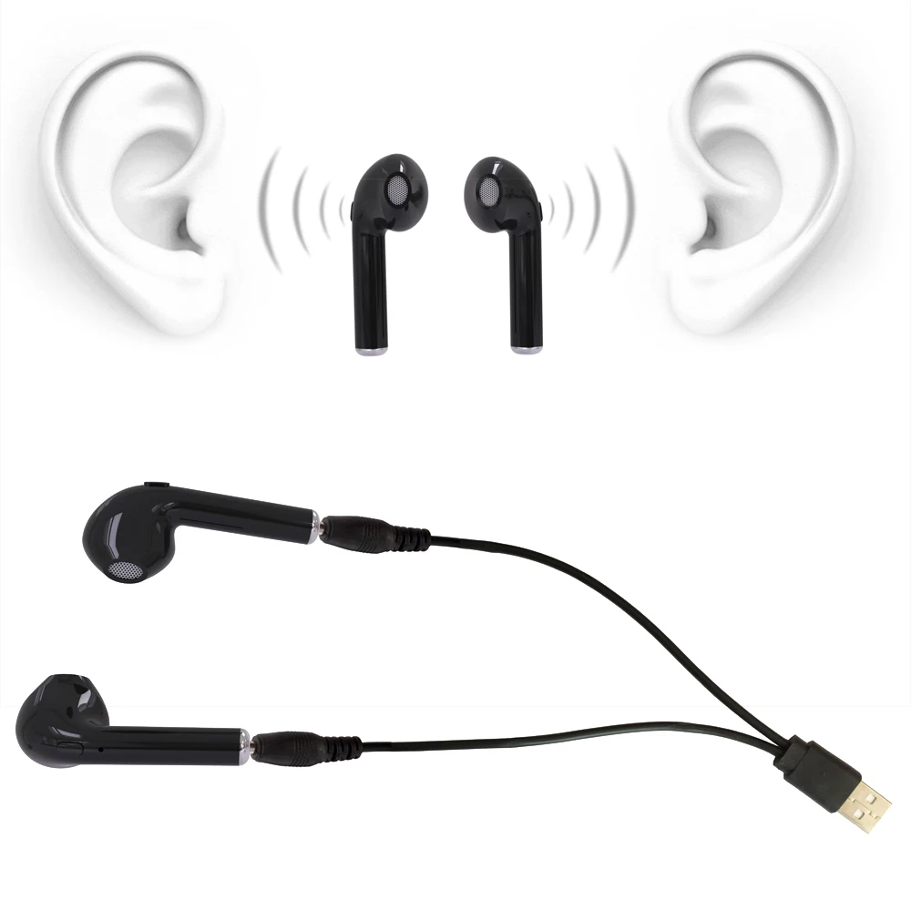 J Беспроводной i7 TWS наушники Bluetooth стерео гарнитура для Iphone X 8 плюс 7 6splus xiaomi oppo