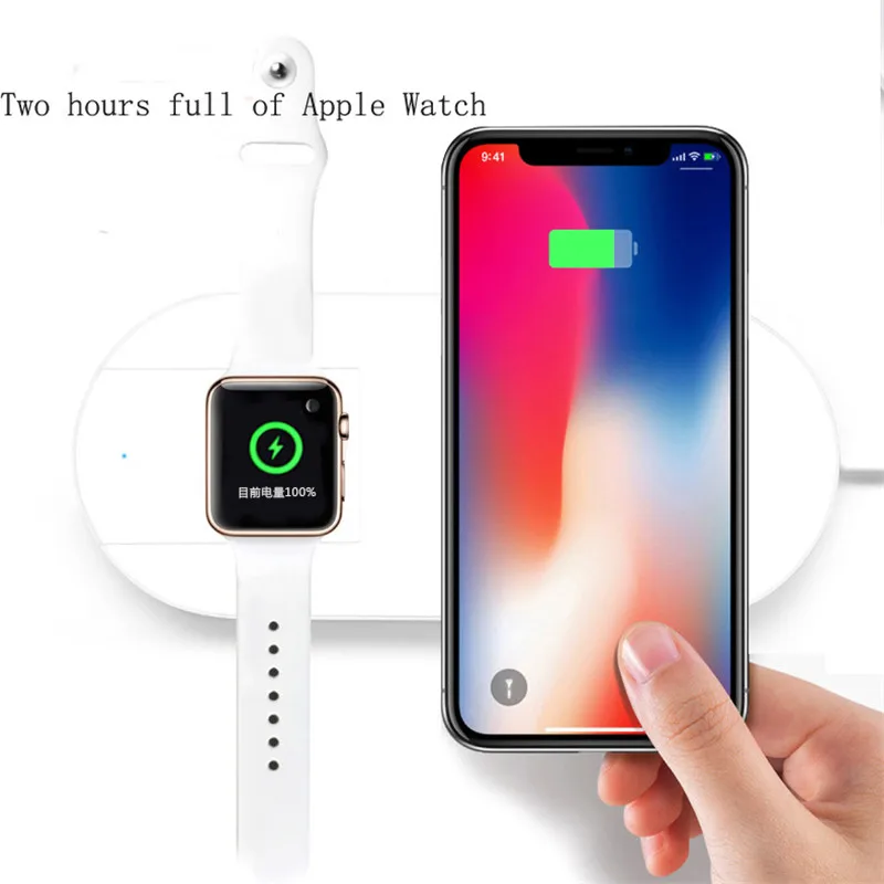 Беспроводное зарядное устройство для iPhone X/8/8Plus беспроводное быстрая зарядка Apple