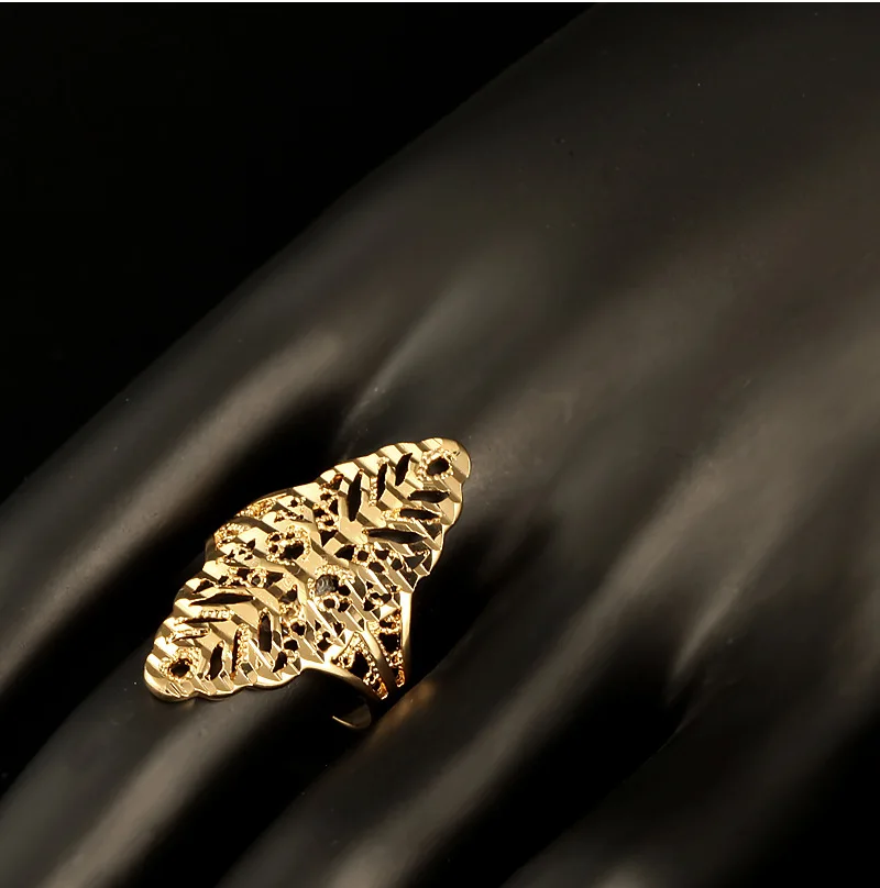 Тигр Тотем мужские кольца медные симпатичные позолоченные украшения листьев