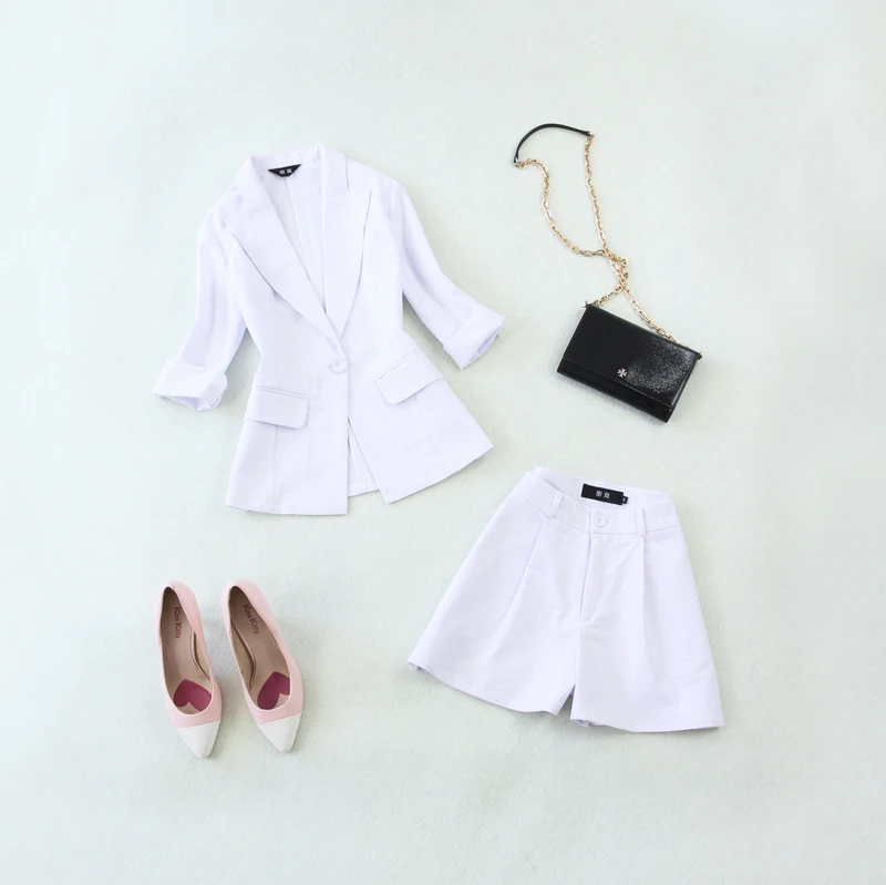 Женский костюм весна-лето 2019 новый женский из двух предметов большой размер