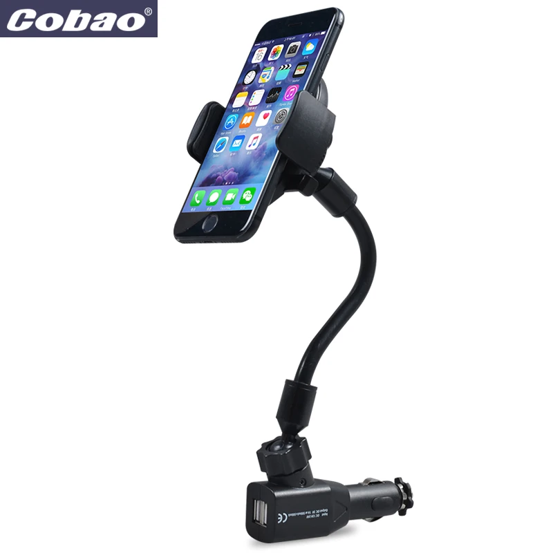 Cobao 5V 1A Car Holder Smartphone Charger For iPhone X 8 7 Plus Universal 360 Degree Mobile Samsung S9 S8 | Мобильные телефоны и