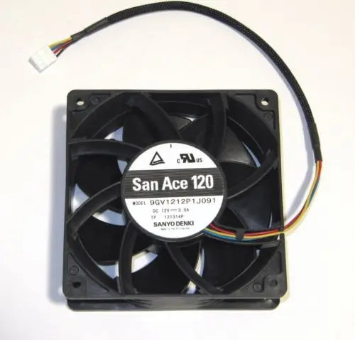 

Computer Case PC Cooling Fan For Sanyo Denki 120mm x 38mm Ultra High Airflow Fan 4 Pin PWM 224 CFM 9GV1212P1J091