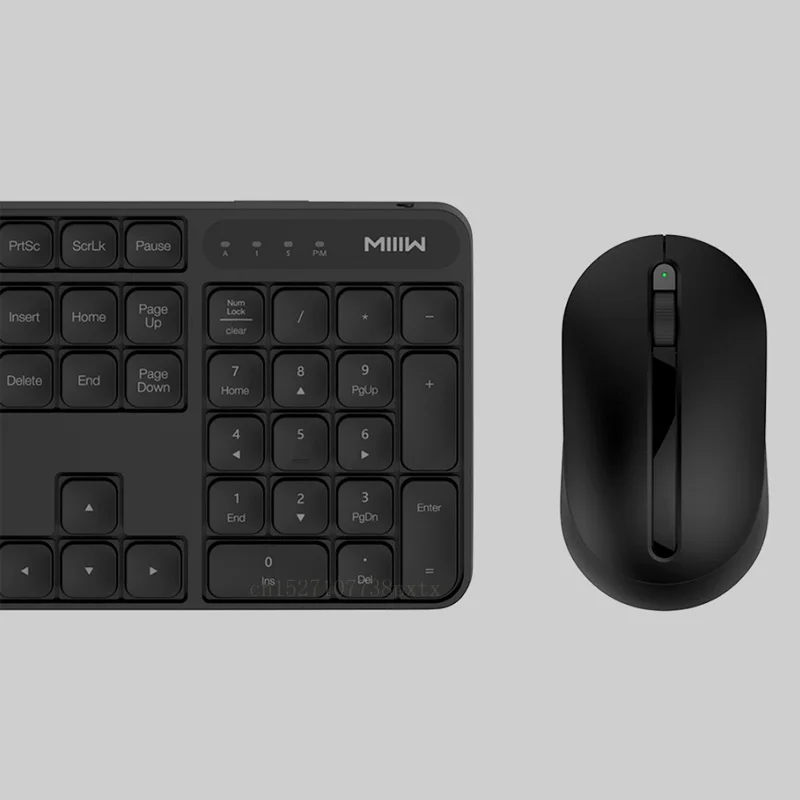 Xiaomi MIIIW, беспроводная офисная клавиатура, мышь, набор, система Windows/Mac, переключение одной кнопкой, 104 клавиш, 2,4 ГГц, IPX4, Водонепроницаемая клавиатура
