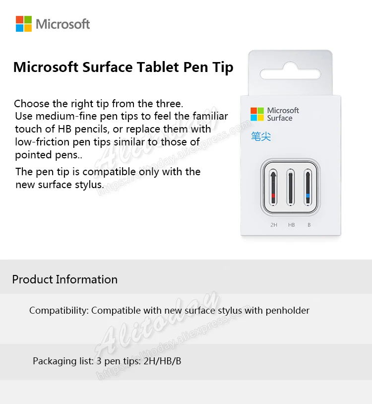 Microsoft Surface Touch Pen Tip Toolkit 4096 нажимной сенсорный наконечник