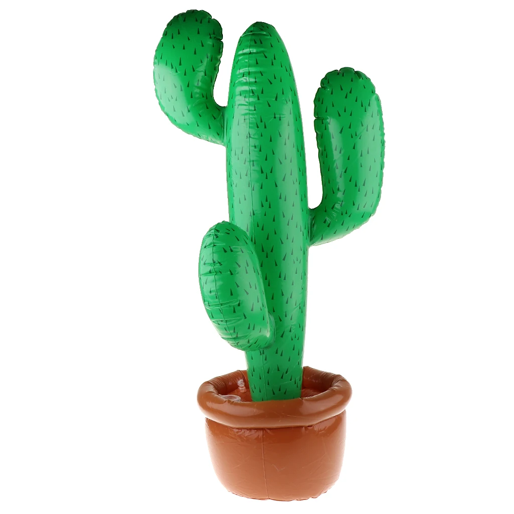 Swimming Pool Inflatable Cactus Beach Backdrop 26 x 26 x 90cm for Hawaiian Luau Party Summer Theme Cactus Decoration