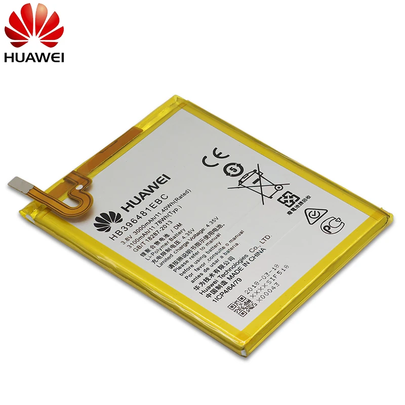 Оригинальный аккумулятор для телефона Hua Wei HB396481EBC Huawei ASCEND G7 PLUS HONOR 5X G8 G8X RIO L03