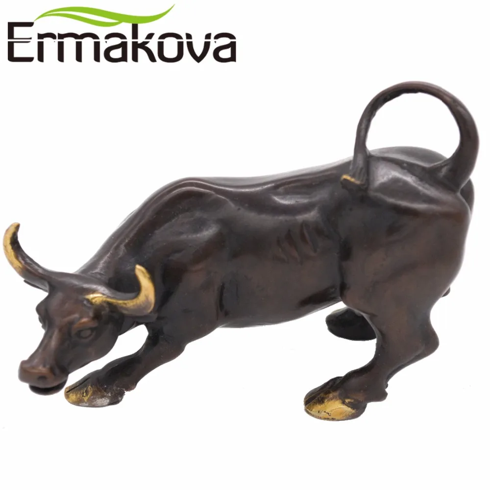 

Фигурка быка ERMAKOVA из латуни, 11,5 см